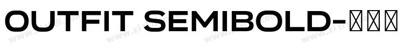 0utfit SemiBold字体转换